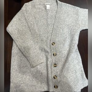 zara oversized fancy knit cardigan